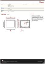 19" Front IP65 Display  R19L300-IPM2-2