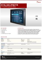 19" Front IP65 Transflective Display R19L300-IPM2TR 
