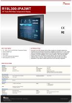 19" Front IP65 Wide Temperature Display  R19L300-IPA3WT 