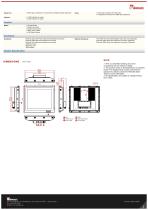 19" G-WIN IP67 Series Display R19L100-67FTP(HB)-2