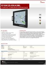 19" Intel® Celeron® N2930 Defence Console Rack Panel PC R19IB3S-RKA3ML