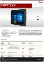19" Intel® Core™ i3/i5/i7 (Coffee Lake Refresh) Panel Mount Panel PC R19IF7T-PMA1