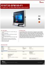 19" Intel® Core™ i5-1135G7 IP69K Stainless P Series Panel PC R19IT3S-SPM169-P1-1