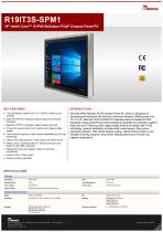 19" Intel® Core™ i5 IP65 Stainless PCAP Chassis Panel PC R19IT3S-SPM1-1