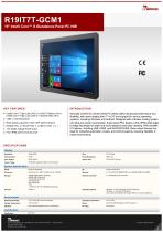 19" Intel® Core™ i5 Standalone Panel PC HMI R19IT7T-GCM1