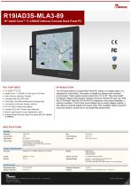 19" Intel® Core™ i7-1265UE Defence Console Rack Panel PC R19IAD3S-MLA3-89 -1