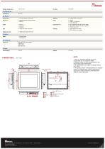 19" Intel® Pentium® N4200 Front IP65 Wide Temperature Panel PC R19IP7T-IPA2WT-2