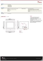 19" IP65 Stainless Resistive Chassis Display R19L300-65M1-2