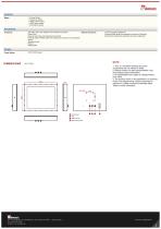 19" IP67 Stainless Resistive Chassis Display R19L300-67M1ST-2