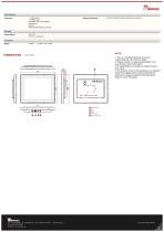 19" Multi-Touch Open Frame Display R19L100-POM1-2