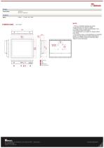 19” Multi-Touch Panel Mount Display R19L300-PPM1-2