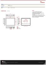 19" Multi-Touch Panel Mount High Brightness Display R19L300-PPA1HB-2