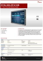 19” Open Frame High Brightness Display R19L300-OFA1HB-1