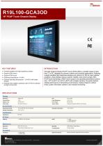 19" PCAP Touch Chassis Display R19L100-GCA3OD