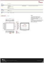 19" PCAP Touch Panel Mount Display R19L300-PPA3OD-2