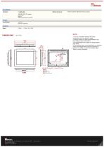 19" Resistive Touch Panel Mount Display R19L300-PMA3OD-2