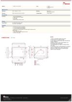21.3" PCAP Rack Mount Defence Display R21L100-MLM1FP-2
