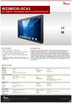 21.5" ARM A78 + A55 G-WIN GC-Series Front IP65 PCAP Panel PC W22MG3S-GCA3-1