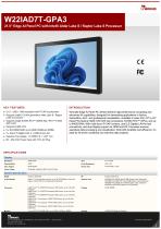 21.5" Edge AI Panel PC with Intel® Alder Lake S / Raptor Lake S Processor W22IAD7T-GPA3