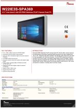 21.5" Intel Atom® x6413E IP69K Stainless PCAP Chassis Panel PC W22IE3S-SPA369