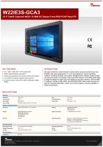 21.5" Intel® Celeron® N6211 G-WIN GC-Series Front IP65 PCAP Panel PC W22IE3S-GCA3-1