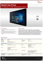 21.5" Intel® Core™ i5-1135G7 PT Series HMI Touch Panel PC W22IT3S-PTA3-1
