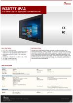 21.5" Intel® Core™ i5 (Tiger Lake) Front IP65 Panel PC W22IT7T-IPA3-1