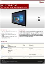 21.5” Intel® Core™ i5 (Tiger Lake) PO Series HMI Panel PC W22IT7T-POA3