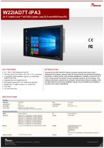 21.5" Intel® Core™ i9/i7/i5/i3 (Alder Lake S) Front IP65 Panel PC W22IAD7T-IPA3-1