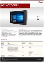 21.5" Intel® Core™ i9/i7/i5/i3 (Alder Lake S) Panel Mount Panel PC W22IAD7T-PMA3