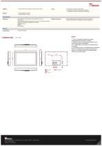 21.5" IP65 Stainless PCAP Chassis Display W22L100-SPA3-2