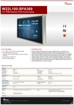 21.5" IP69K Stainless PCAP Chassis Display W22L100-SPA369-1