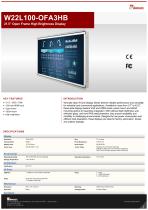 21.5” Open Frame High Brightness Display W22L100-OFA3HB-1