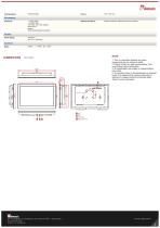21.5" Panel Mount High Brightness Display W22L100-PMA3HB-2