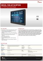 21.5" PCAP Touch Chassis Display W22L100-67A3POD-1
