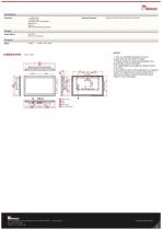 21.5" PCAP Touch Panel Mount Display W22L100-EHB1OD-2
