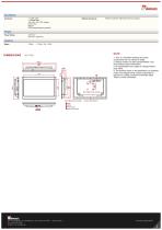 21.5" Resistive Touch Panel Mount Display W22L100-PMB1OD-2