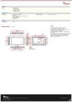 21.5" Stainless Panel Mount Display W22L100-STA3-2