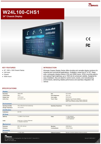 24" Chassis Display W24L100-CHS1