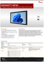 24" Edge AI Panel PC with Intel® Alder Lake S / Raptor Lake S Processor W24IAD7T-GPA2