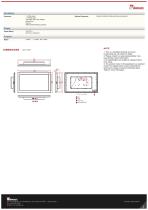 24" Front IP65 Transflective Display  W24L100-IPA2TR-2