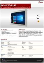 24" Intel Atom® x6413E IP65 Stainless Resistive Chassis Panel PC W24IE3S-65A2-1