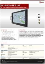 24" Intel® Celeron® N2930 Defence Console Rack Panel PC W24IB3S-RKS1ML