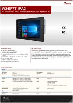 24” Intel® Core™ i3/i5/i7 (Coffee Lake Refresh) Front IP65 Panel PC W24IF7T-IPA2-1