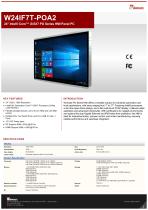 24" Intel® Core™ i3/i5/i7 PO Series HMI Panel PC W24IF7T-POA2