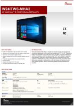 24" Intel® Core™ i5-1135G7 M Series HMI Panel PC W24ITWS-MHA2-1