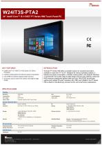 24" Intel® Core™ i5-1135G7 PT Series HMI Touch Panel PC W24IT3S-PTA2-1