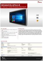 24" Intel® Core™ i5-1235U IP65 Stainless R Series Panel PC W24IAD3S-SPA2-R