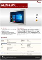 24" Intel® Core™ i5 IP65 Stainless Resistive Chassis Panel PC W24IT3S-65A2-1