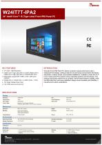 24" Intel® Core™ i5 (Tiger Lake) Front IP65 Panel PC W24IT7T-IPA2-1